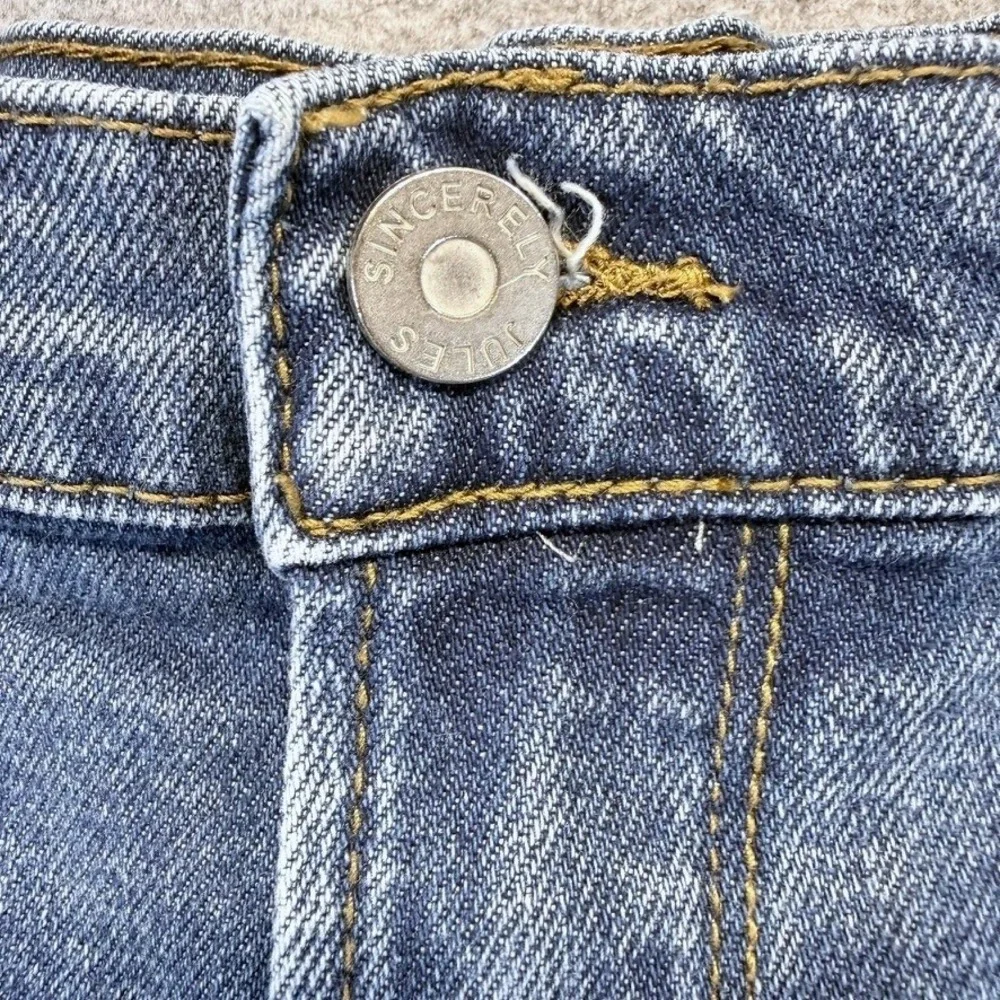Sincerely Jules Blue Distressed Denim Cutoff Shorts Size 11/30 Western‎ Festival